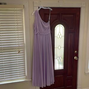 David’s Bridal prom/bridesmaid dress, light lavender, size 16, only worn once.